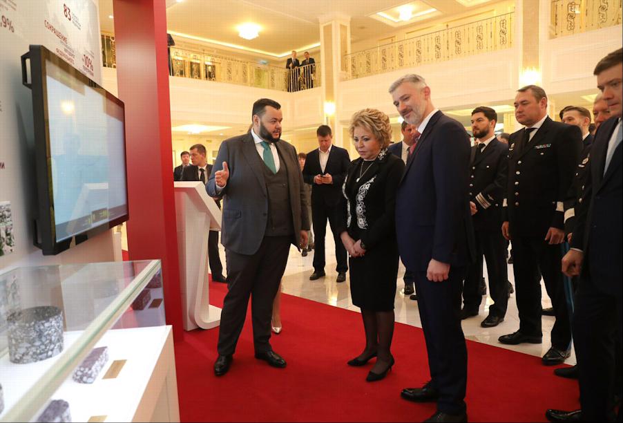 Exhibition of the Ministry of Transport of Russia «Regions of Russia. Wheel of History» in the Federation Council of the Federal Assembly of the Russian Federation